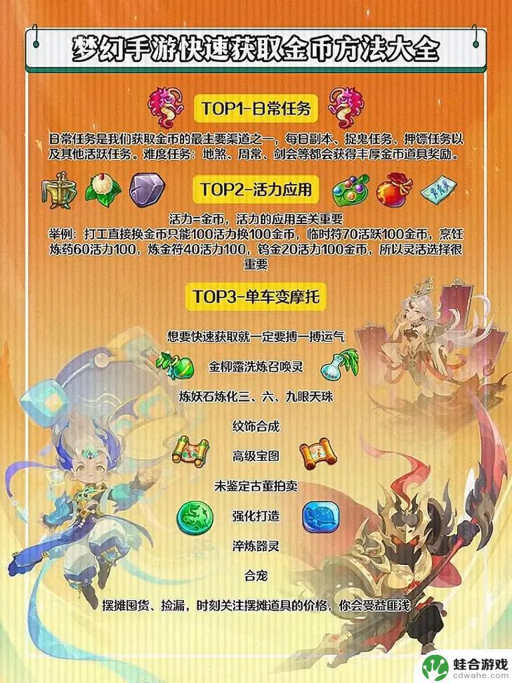 如何在梦幻西游畅玩服开荒中快速升级和赚取大量金币？