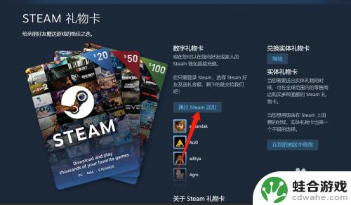 steam怎么给别的账户充值