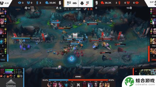 EWC英雄联盟:G2成功逆转BLG,一追二晋级四强