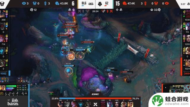 EWC英雄联盟:G2成功逆转BLG,一追二晋级四强