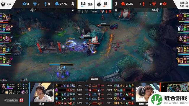 EWC英雄联盟:G2成功逆转BLG,一追二晋级四强