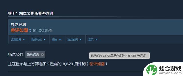 《明末：渊虚之羽》备受差评，远非《上海堡垒》的对手