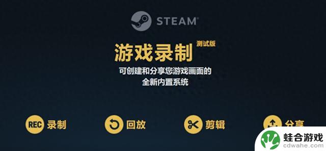 公测开启主机级录播体验的STEAM游戏录像功能