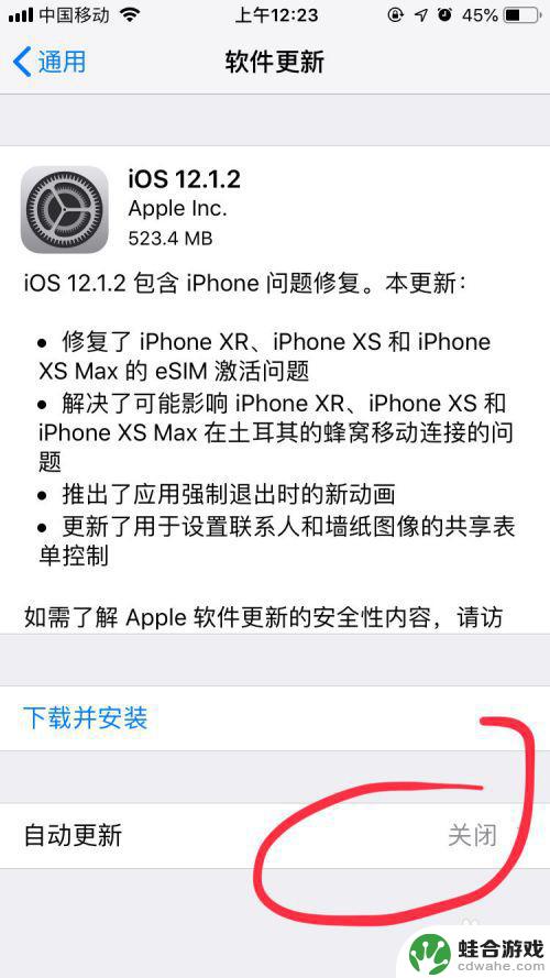 苹果手机怎么把自动更新关掉